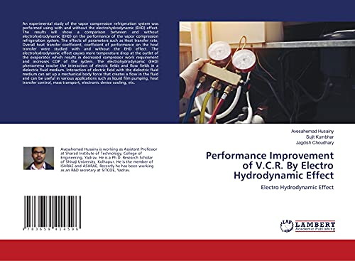 Stock image for Performance Improvement of V.C.R. By Electro Hydrodynamic Effect: Electro Hydrodynamic Effect for sale by Books Puddle