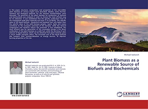 Stock image for Plant Biomass as a Renewable Source of Biofuels and Biochemicals for sale by Chiron Media