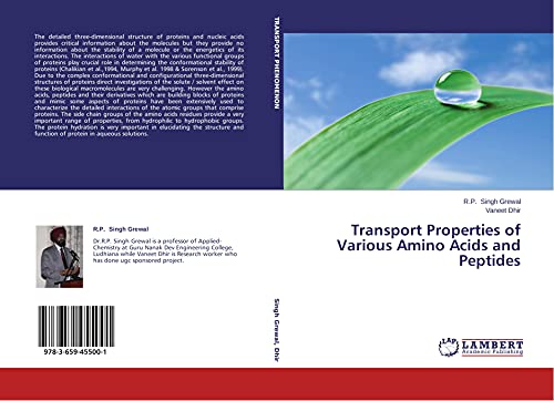 9783659455001: Transport Properties of Various Amino Acids and Peptides