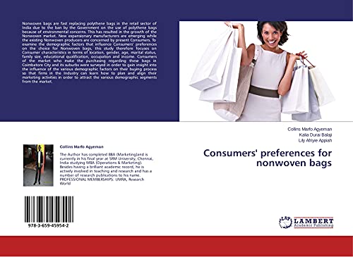 Beispielbild fr Consumers Preferences For Nonwoven Bags zum Verkauf von Revaluation Books