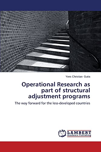 Stock image for Operational Research as part of structural adjustment programs for sale by Chiron Media