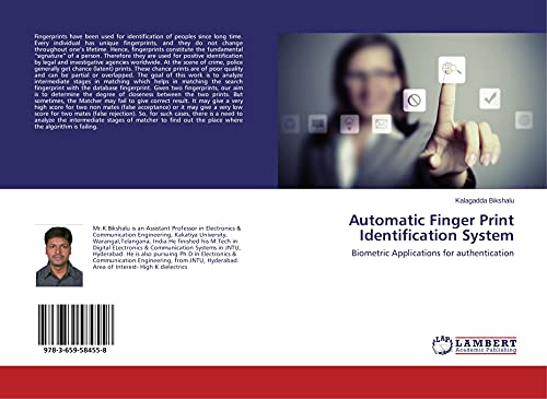 Imagen de archivo de Automatic Finger Print Identification System a la venta por Lucky's Textbooks