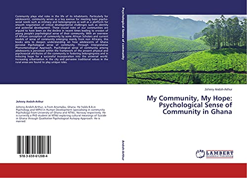 9783659612084: My Community, My Hope: Psychological Sense of Community in Ghana