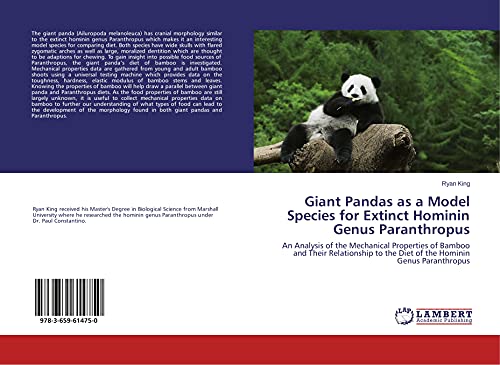 Imagen de archivo de Giant Pandas as a Model Species for Extinct Hominin Genus Paranthropus a la venta por Chiron Media