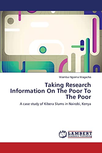 Stock image for Taking Research Information On The Poor To The Poor for sale by Chiron Media