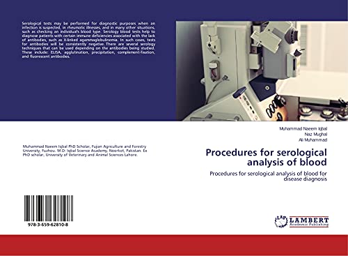 Stock image for Procedures for serological analysis of blood: Procedures for serological analysis of blood for disease diagnosis for sale by Lucky's Textbooks