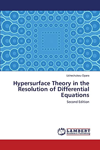 Imagen de archivo de Hypersurface Theory in the Resolution of Differential Equations a la venta por Chiron Media
