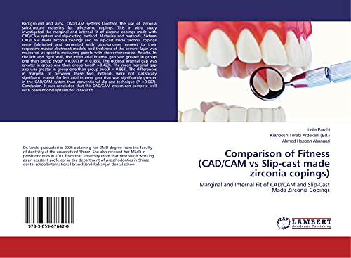 9783659676420: Comparison of Fitness (CAD/CAM vs Slip-cast made zirconia copings): Marginal and Internal Fit of CAD/CAM and Slip-Cast Made Zirconia Copings