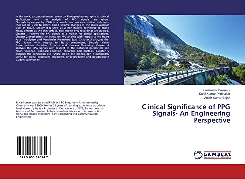 Beispielbild fr Clinical Significance of PPG Signals- An Engineering Perspective zum Verkauf von Lucky's Textbooks