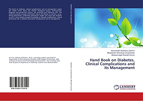 Stock image for Hand Book on Diabetes, Clinical Complications and its Management for sale by Books Unplugged
