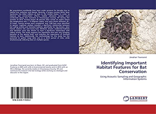 9783659719202: Identifying Important Habitat Features for Bat Conservation: Using Acoustic Sampling and Geographic Information Systems