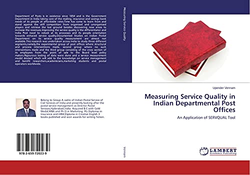 Imagen de archivo de Measuring Service Quality in Indian Departmental Post Offices a la venta por Lucky's Textbooks