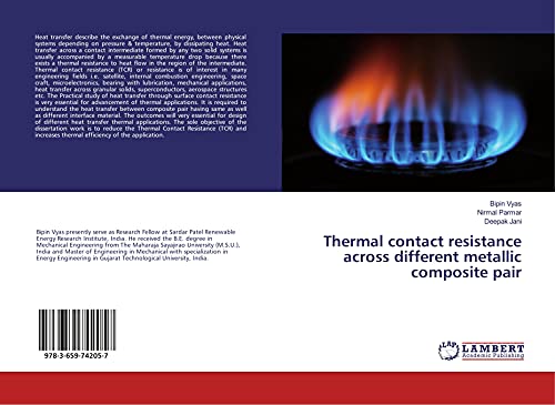 Imagen de archivo de Thermal contact resistance across different metallic composite pair a la venta por Revaluation Books