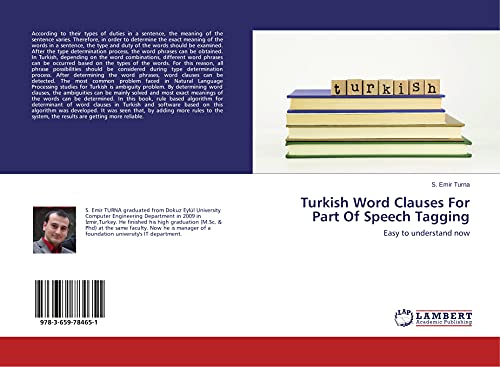 Beispielbild fr Turkish Word Clauses For Part Of Speech Tagging zum Verkauf von Chiron Media