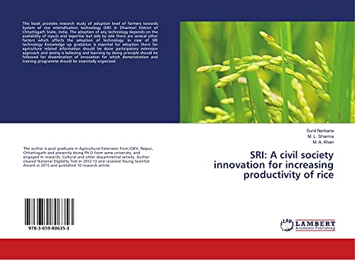 Stock image for SRI: A civil society innovation for increasing productivity of rice for sale by Revaluation Books