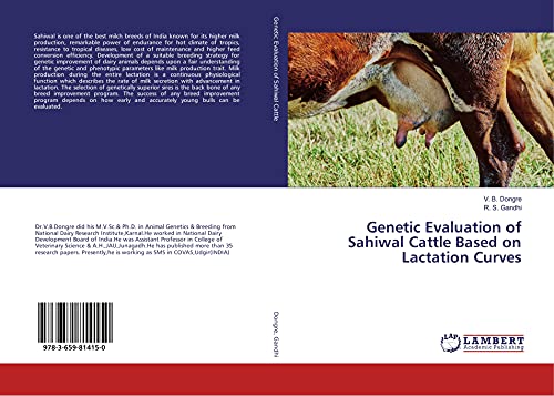 Imagen de archivo de Genetic Evaluation of Sahiwal Cattle Based on Lactation Curves a la venta por Revaluation Books