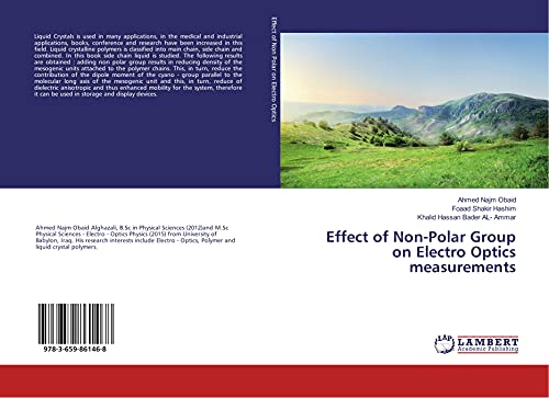 Stock image for Effect of Non-Polar Group on Electro Optics measurements for sale by Revaluation Books