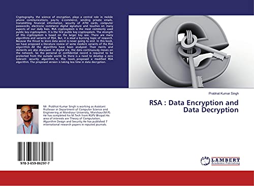 Imagen de archivo de RSA : Data Encryption and Data Decryption a la venta por Revaluation Books