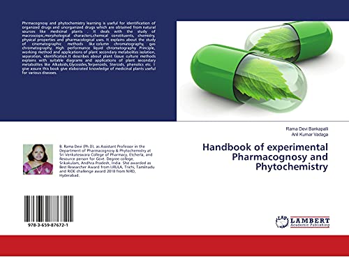 Beispielbild fr Handbook of experimental Pharmacognosy and Phytochemistry zum Verkauf von WorldofBooks