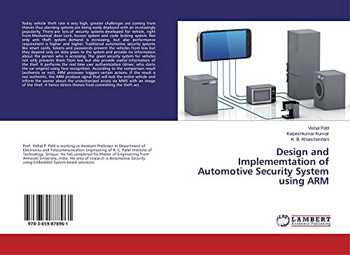 Stock image for Design and Implememtation of Automotive Security System using ARM for sale by Books Unplugged