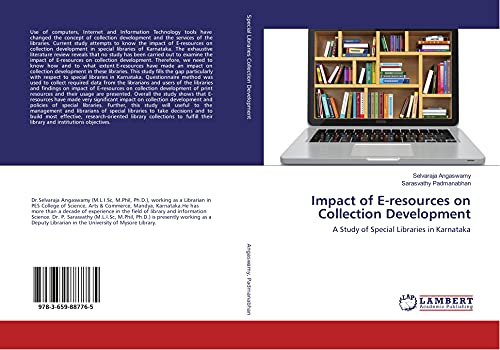 Imagen de archivo de Impact of E-resources on Collection Development: A Study of Special Libraries in Karnataka a la venta por Revaluation Books