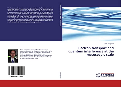 9783659913198: Electron transport and quantum interference at the mesoscopic scale