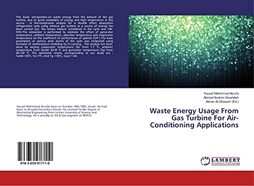 9783659917110: Waste Energy Usage From Gas Turbine For Air-Conditioning Applications