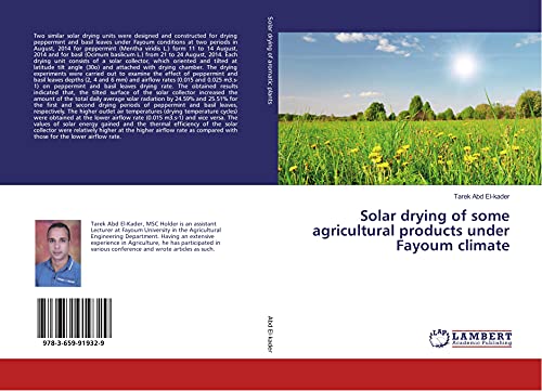 9783659919329: Solar drying of some agricultural products under Fayoum climate