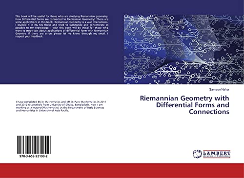 9783659921902: Riemannian Geometry with Differential Forms and Connections