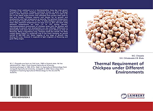 9783659929243: Thermal Requirement of Chickpea under Different Environments