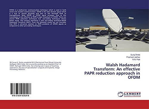 9783659929298: Walsh Hadamard Transform: An effective PAPR reduction approach in OFDM
