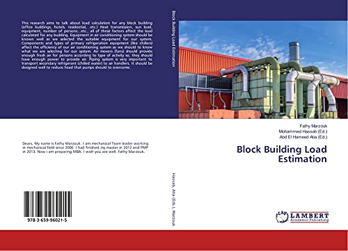 Stock image for Block Building Load Estimation for sale by Revaluation Books