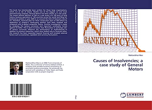 Stock image for Causes of Insolvencies; a case study of General Motors for sale by Revaluation Books