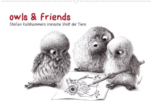 9783660093483: owls & friends (Posterbuch DIN A3 quer): Stefan Kahlhammers tierische Welt (Posterbuch, 14 Seiten)