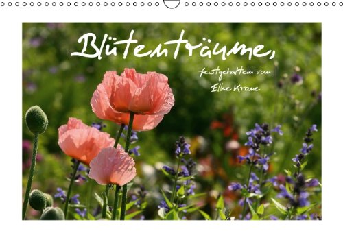 9783660333046: Bltentrume (Wandkalender immerwhrend DIN A3 quer): Gartenblumen im Portrait fotografiert von Elke Krone (Monatskalender, 14 Seiten)