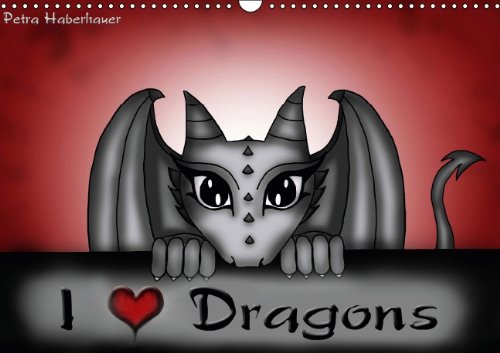 9783660500080: I Love Dragons UK Version Wall Calen