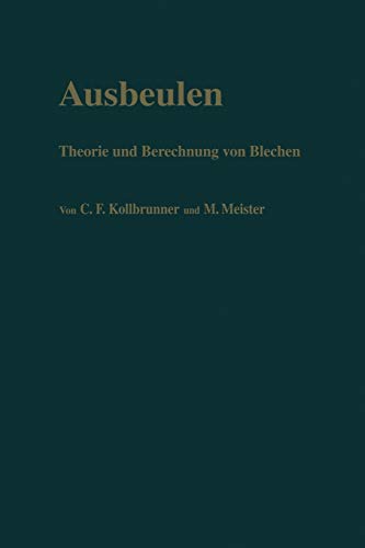 Stock image for Ausbeulen: Theorie und Berechnung von Blechen (German Edition) for sale by Lucky's Textbooks