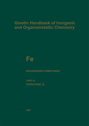 Imagen de archivo de Fe Organoiron Compounds: Ferrocene 10 a la venta por Revaluation Books