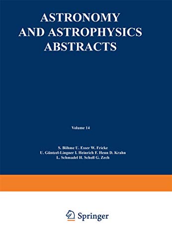 9783662123034: Literature 1975, Part 2: 14 (Astronomy and Astrophysics Abstracts, 14)