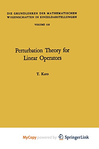9783662126790: Perturbation theory for linear operators
