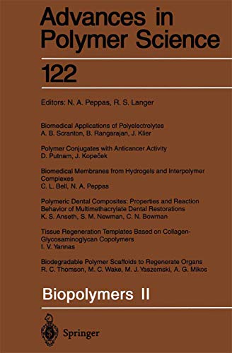 9783662148778: Biopolymers II: 122 (Advances in Polymer Science)