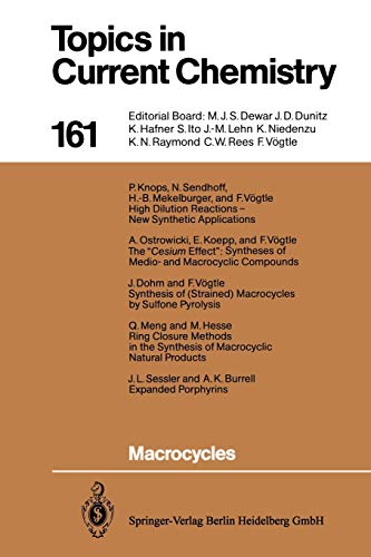 9783662149652: Macrocycles: 161 (Topics in Current Chemistry, 161)
