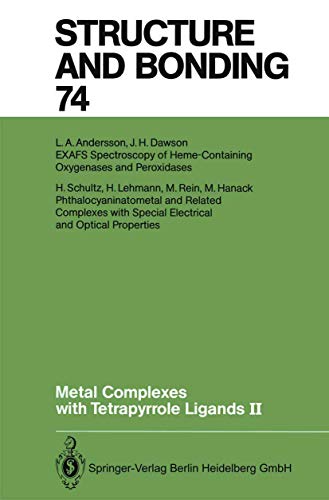 9783662150030: Metal Complexes with Tetrapyrrole Ligands II (Structure and Bonding): 74