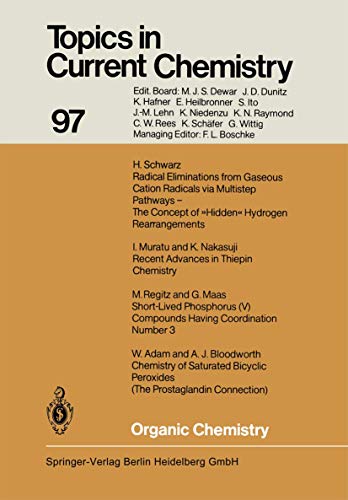 Beispielbild fr Organic Chemistry (Topics in Current Chemistry, 97) zum Verkauf von Lucky's Textbooks