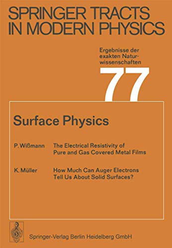 Beispielbild fr Surface Physics zum Verkauf von Revaluation Books