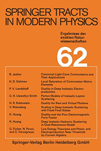 Stock image for Photon-Hadron Interactions I: International Summer Institute in Theoretical Physics, Desy, July 12-24, 1971 (Springer Tracts in Modern Physics, 62) for sale by Lucky's Textbooks