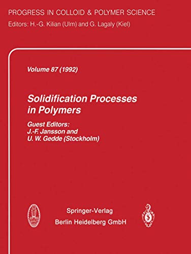 9783662156902: Solidification Processes in Polymers: 87
