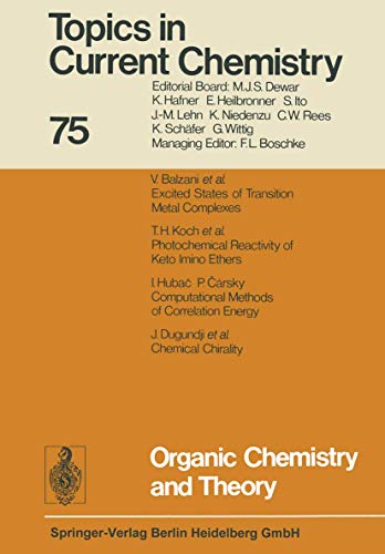 9783662158265: Organic Chemistry and Theory