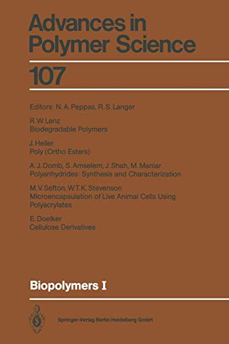 Imagen de archivo de Biopolymers I 107 Advances in Polymer Science, 107 a la venta por PBShop.store US