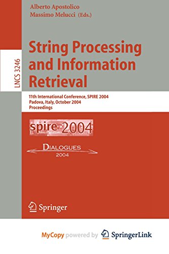 Imagen de archivo de String Processing and Information Retrieval a la venta por PBShop.store US